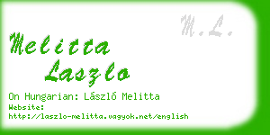 melitta laszlo business card