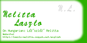 melitta laszlo business card
